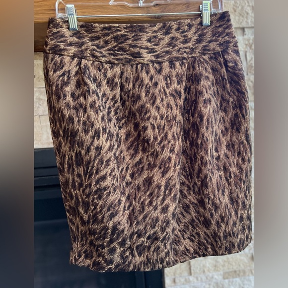 Metallic Animal Print Adrienne Vittadini Skirt - Picture 6 of 6